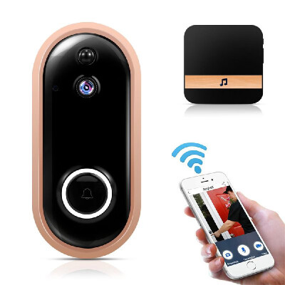 

Smart Home WiFi Doorbell 1080P HD Security Camera with Two-Way Audio PIR Motion Detection IR Night Vision 160-Degree Wide Angle Le