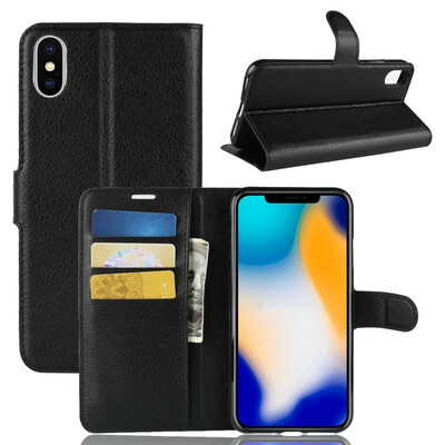 

for Apple iPhone  Max 65" for iPhone XR 61"  WIERSS Wallet Phone Case for iPhone X 10 58" Flip Leather Cover Case Fundas