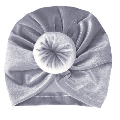 

Baby Toddler Knot Turban Head Wrap Hat Velvet Sretch India Ear Cap Winter Warmer