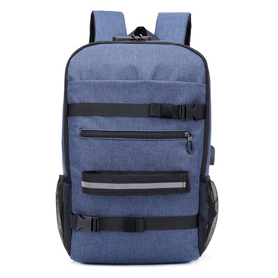 

Anti-theft Skateboard Backpack Laptop Backpack College Backpack Travel School Bag with Lock&USB Port