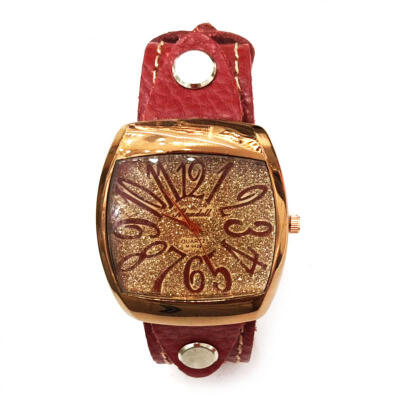 

Men PU Leather Quartz Watches Simple Style Wristwatch