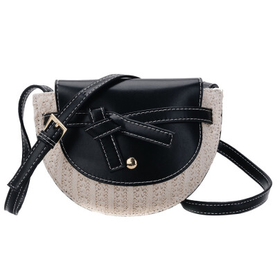 

Famous Designer Women Bow Woven Crossbody Bags Ladies Summer Bohemian Straw Beach Bag Messenger Shoulder Bags T30