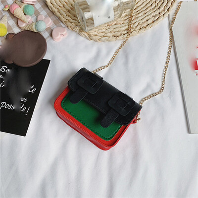 

Tailored Women Bag Children Fashion Wild Messenger Bag Contrast Color Shoulder Bag