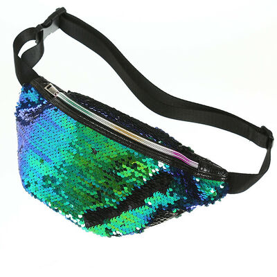 

2019 New Style Sequined Men Women Reversible Mermaid Sequin Waist Bum Bag Fanny Pack Pouch Satchel Waist Packs
