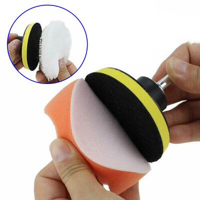 

Car Polishing Pads Buffing Woolen Sponges Sticker Suction Cup Set US