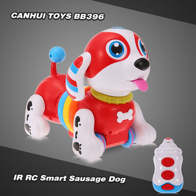 

CANHUI TOYS BB396 IR RC Smart Sausage Dog Sing Dance Walking Robot Dog Electronic Pet Educational Kids Toy