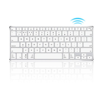 

AK31 Ultra-thin BT Keyboard 78 Keys Rechargeable Ergonomic Metal Panel Mini Keyboard For Phone PC Laptop Tablet