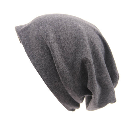 

Autumn&Winter New Women Unisex Knitted Cotton Hat Sports Street Style Solid Color Hip Hop Casual Loose Button Lazy Hat