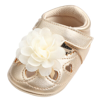 

Baby Girl Flower Hollow Out Fashion Bandage Toddler Leather First Walkers Shoes