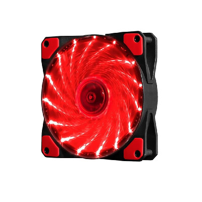 

PC Case Fan 12CM Silent LED Cooler Fan Strong Wind 15 LED Blue Light