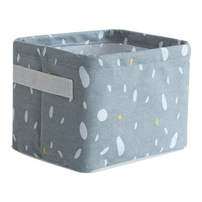 

Household Cotton Linen Storage Basket Desktop Debris Toy Storage Box Multi-Function Storage Box