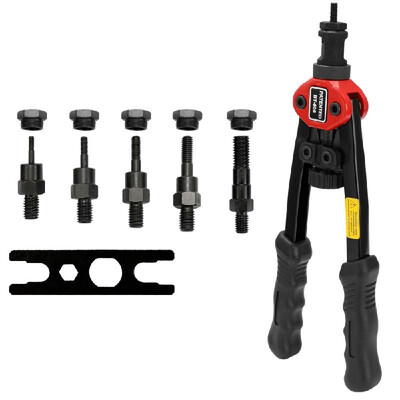 

12in Labor-saving Hand Riveter BT-606 Manual Rivet Machine 300mm Riveting Tools with Nut Dies -3 -4 -5 -6 -8