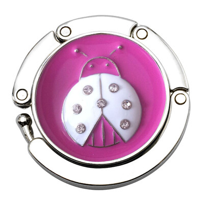 

Toponeto Mini Butterfly Beetle Folding Hanger Holder Table Hook for Purse Handbag Utility