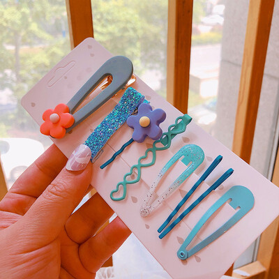 

Child Girl Hair Clip Sweet Cute Flower Practical Hairpin Combination