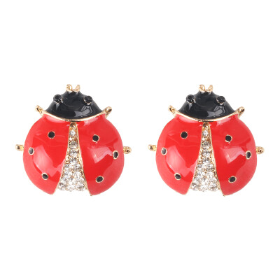 

2019 new arrival Trendy BEE Stud Earrings for Women Gold Color bee Statement Earrings Lady Jewelry Female Bijoux