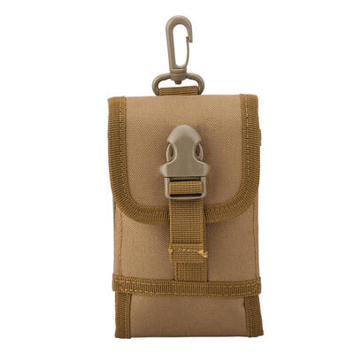 

Greensen Men Nylon Hook CellMobile Phone Case Belt Hip Waist Pack Purse Travel Riding Bag Khaki