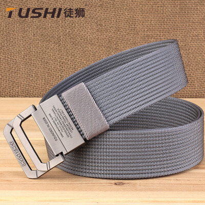 

Tide canvas belts Thirteen pit nylon belt mens double ring buckle belt