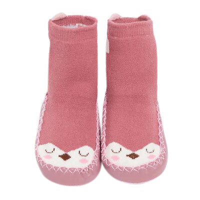 

Toddler Indoor Sock Shoes Newborn Baby Winter Thick Cotton Baby Girl Sock With Rubber Soles Anti Slip Infant Cartoon Sock
