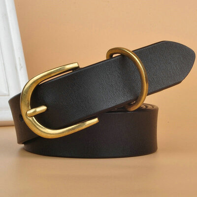 

Womens leather belt Korean casual wild womens fashion pants belt simple European&American fan personality female