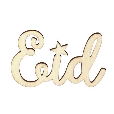 

15pcs Muslim Ramadan Eid Mubarak Wood Pendants DIY Hanging Ornament Decor