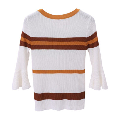 

Women Flare Sleeve Pullover Women Basic Sweaters Women Korean Style Knit Tops Femme