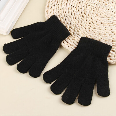 

Winter Warm Baby Gloves Children Knitted Stretch Mittens Kids Solid Girls Gloves Full Finger Glove Knitted Boys Gloves