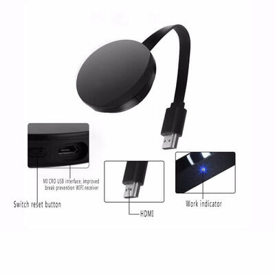 

FACAST Miracast Wireless Display Dongle 1080P HDMI WiFi Media Streamer Adapter Chromecast Airplay For AndroidMaciOS-EU Plug