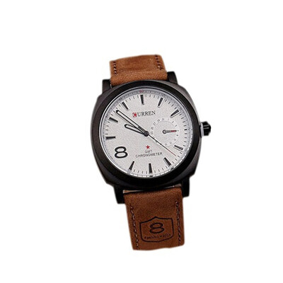 

Delicate Chic CURREN Unisex Men\s Stylish Quartz Analog Leather Wrist Watch