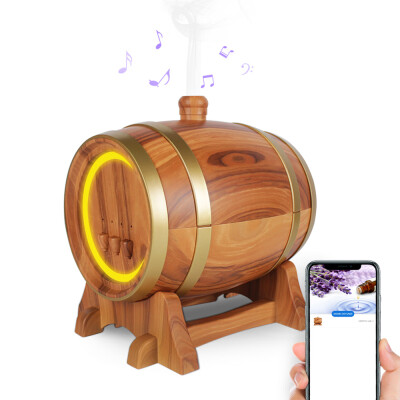 

Creative Intelligent Portable Wine Barrel Type Aroma Diffuser Electric With BT Loudspeaker Essential Humidifier Home Low Noise Mis