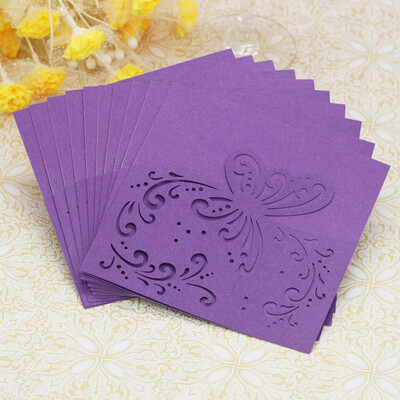

〖Follure〗20PC Hollow Butterfly Delicate Carved Romantic Wedding Party Invitation Card