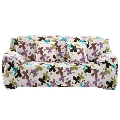 

Elastic Tight Wrap Thicken Full Sofa Cover Towel Four Leaf Clover Slipcover