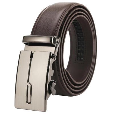 

top quality brown belt Cowskin be luxury mens genuine leather belts men automatic alloy buckle better gifts business choice