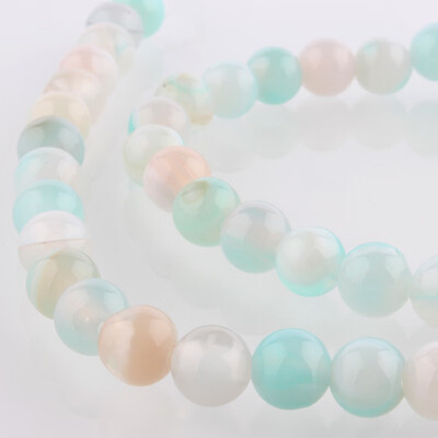 

Natural Gemstone Agate Round Bead Strands Dyed SkyBlue 6mm Hole 1mm about 63pcsstrand 1535"