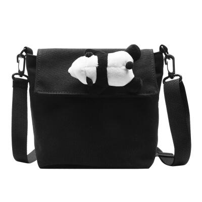 

Canvas Bags Cute Panda Shoulder Packs Women Men Crossbody Messenger Bag