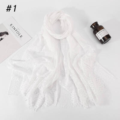 

Hui people hijab Muslim ladies headscarf wholesale 2019 new cross-border fashion lace scarf