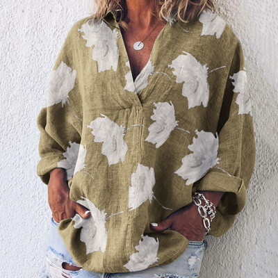 

Women Tops Ladies Blouse Beach Summer V-Neck T-Shirt Fashion Tops Printed