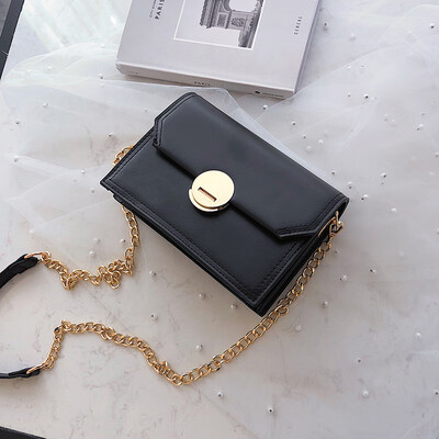 

Qiao Bani 2019 new South Korea Dongdaemun fashion simple chain wild small square bag shoulder diagonal female bag