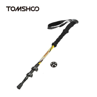 

TOMSHOO Carbon Fiber Lightweight Quick Lock Trekking Pole Adjustable Telescopic Hiking Walking Stick 3 Section