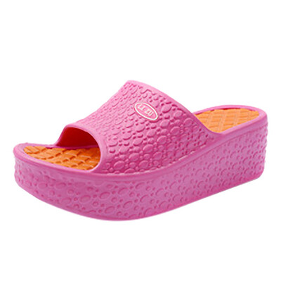 

Rose Thick Soles Fashion Women Summer Sandals Platform Shoes Beach Hole Shoes