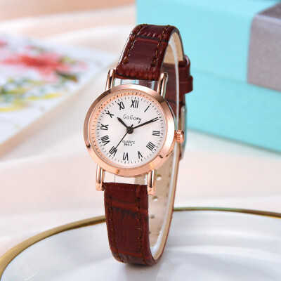 

RM Fashion Simple Monochrome Thin Belt Watch Leather With Small Dial Ladies Watch