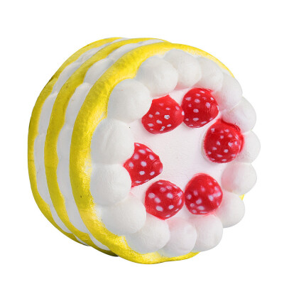 

Gobestart Mini Strawberry Cake Squishy Slow Rising Cream Scented Decompression Cure Toy