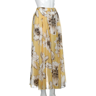 

Roseonmyhand Womens Floral Jersey Gypsy Long Maxi Full Skirt Beach Sun Dress