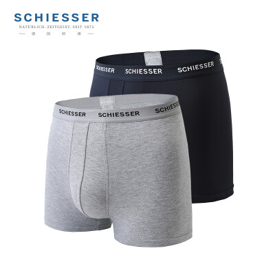 

SCHIESSER Germany Shuya mens underwear mens ice silk waist comfortable breathable boxer mixed color 2 loaded 3511627T oversized one yard blue flower gray