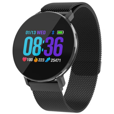 

IP68 waterproof smart bracelet multi sports mode color screen wristband heart rate blood pressure steel with Bluetooth watch