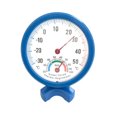 

Toponeto Round Indoor Outdoor Hygrometer Humidity Thermometer Temperature Meter Gauge