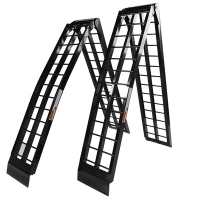 

Ktaxon 9 ft Portable Aluminum Folding Dual for UTV ATV Loading Ramps Truck Ramp Pair - Black1200Lbs