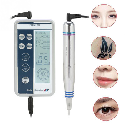 

Tattoo pen with bag permanent makeup digital pen eyebrow lip eyeliner tattoo machine kit cartridge needles