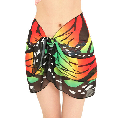 

Roseonmyhand Women Chiffon Sunscreen Shawl Beach Bikini Swimwear Wrap Coverup Skirt Swimsuit