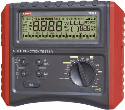 

UNI-T UT595 Multifunctional Electrical Safety Tester RCD Loop Circuit Line Impedance Insulation Resistance Meter 005-1000Mohm
