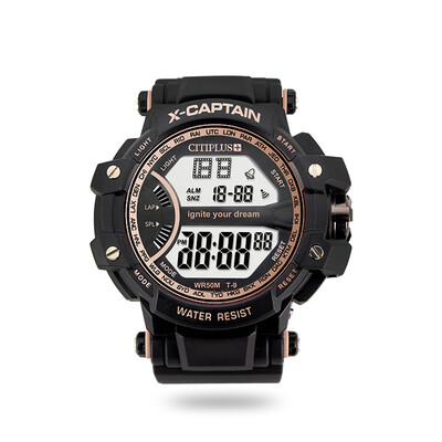 

CITIPLUS T-9 Analog Digital Men Women Watch Week Calendar Fashion Casual Sports Wristwatch 3ATM Waterproof Backlight Snooze Functi